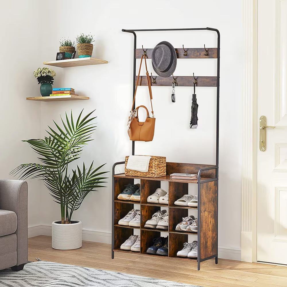 Organize your space with stylish coat racks and versatile storage racks. Perfect for entryways, bedrooms, and offices—keep coats, bags, and more neatly stored.