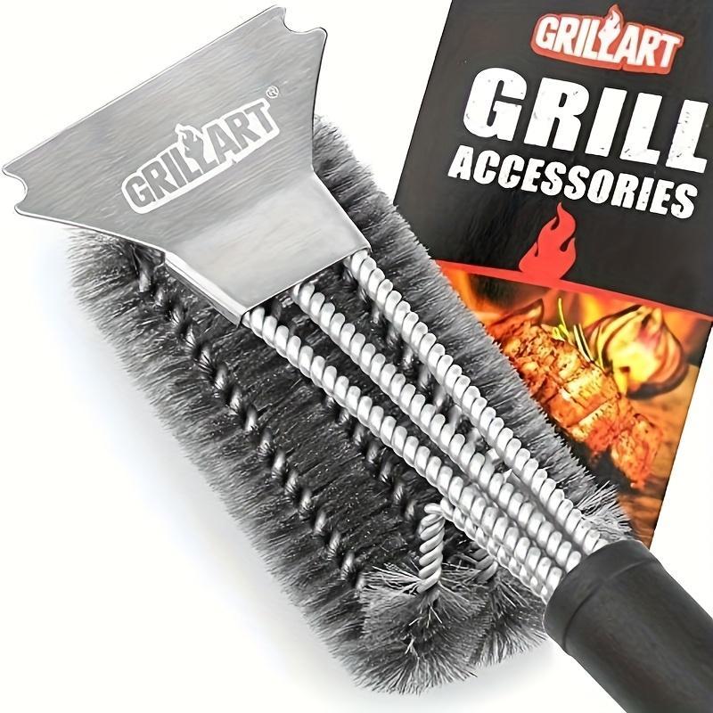 Safe And Efficient 18inch Barbecue Cleaning Brush, Suitable For Gas Porcelain Charcoal Barbecues Barbecue Accessories