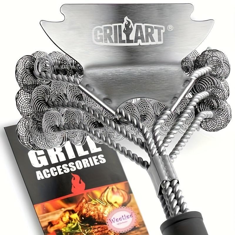 Safe And Efficient 18inch Barbecue Cleaning Brush, Suitable For Gas Porcelain Charcoal Barbecues Barbecue Accessories