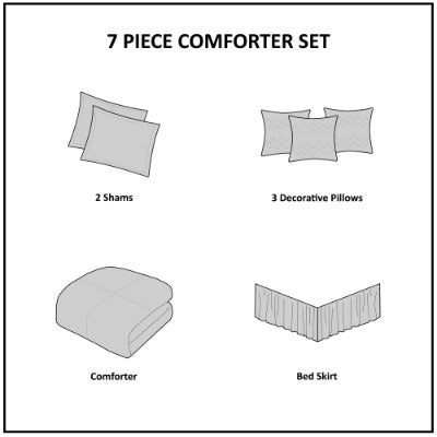 Upgrade your bedroom with this 7-piece faux suede comforter set.