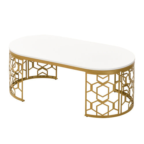 Enhance your living room with a sleek oval shaped coffee table. Modern design, perfect for small spaces, and adds a stylish touch to any home decor
