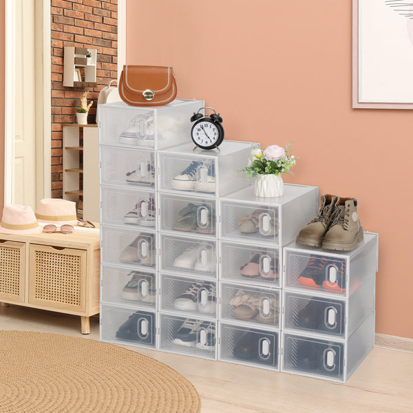 18pcs Plastic Mesh Shoe Box