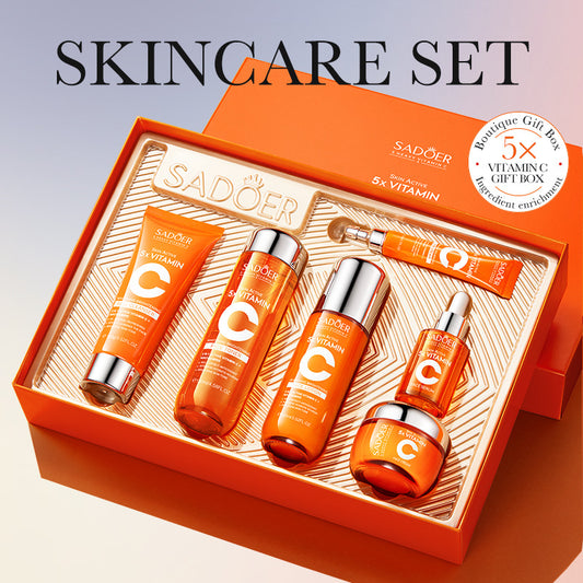 Five-dimensional C Whitening Brightening Skin Care Gift Box