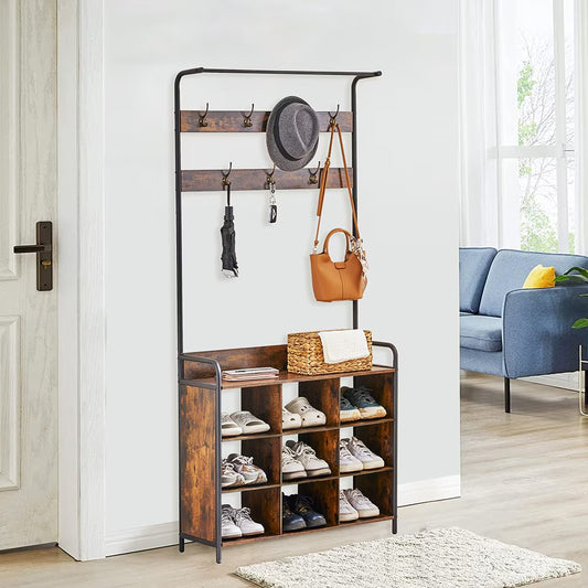 Organize your space with stylish coat racks and versatile storage racks. Perfect for entryways, bedrooms, and offices—keep coats, bags, and more neatly stored.