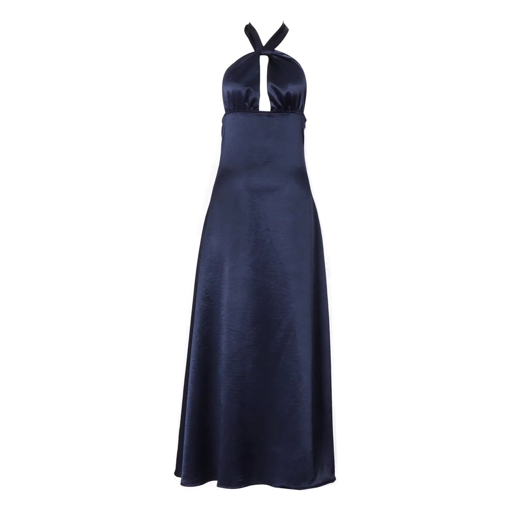 Elegant French-style Slip Dress A Light Sophisticated Formal Gown
